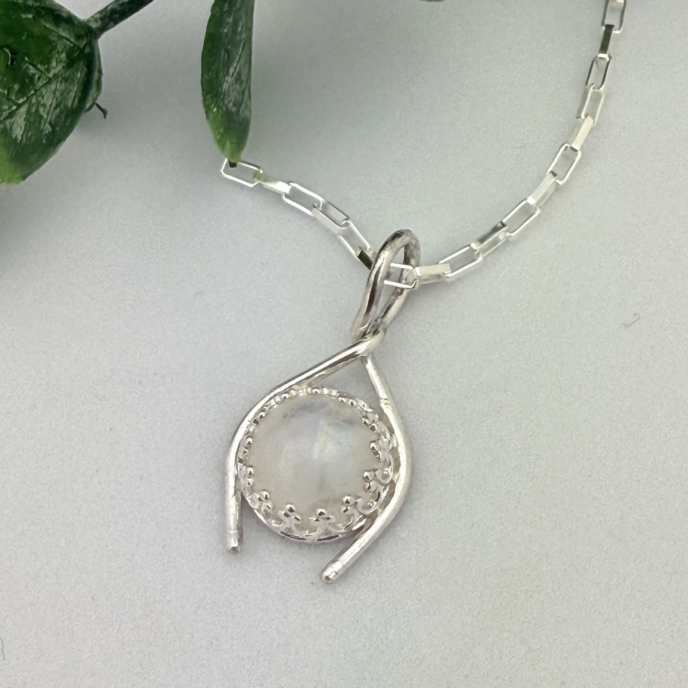 Moonstone Wish Sterling Silver Necklace