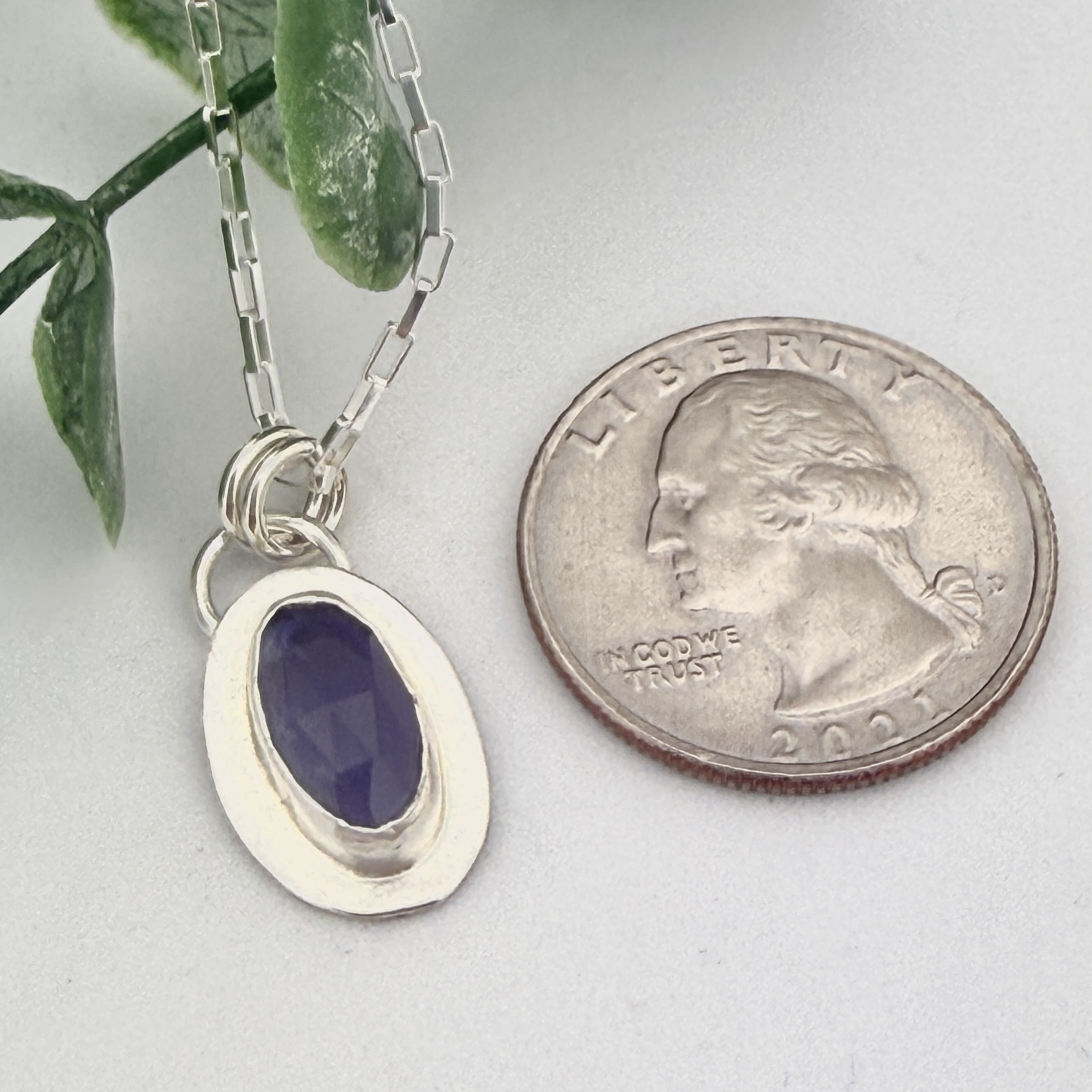 Iolite Sterling Silver Necklace - Image 3