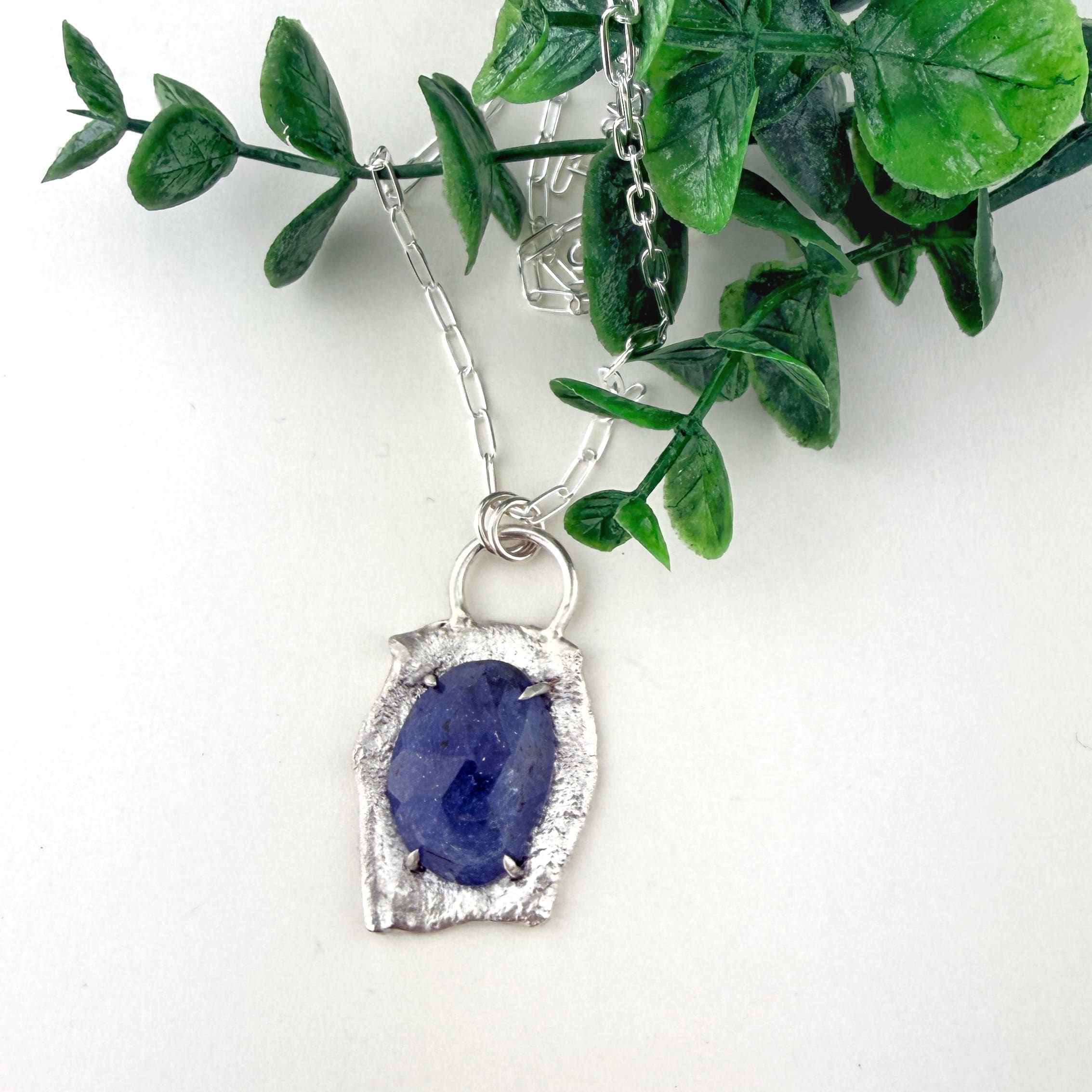 Tanzanite Sterling Silver Necklace